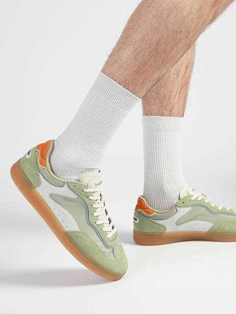 Sneakers Uit Leder Hoff Groen men 12519009 ander zicht 1